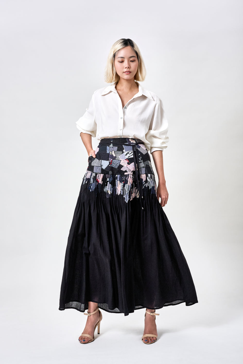 Scrap Midi Skirt