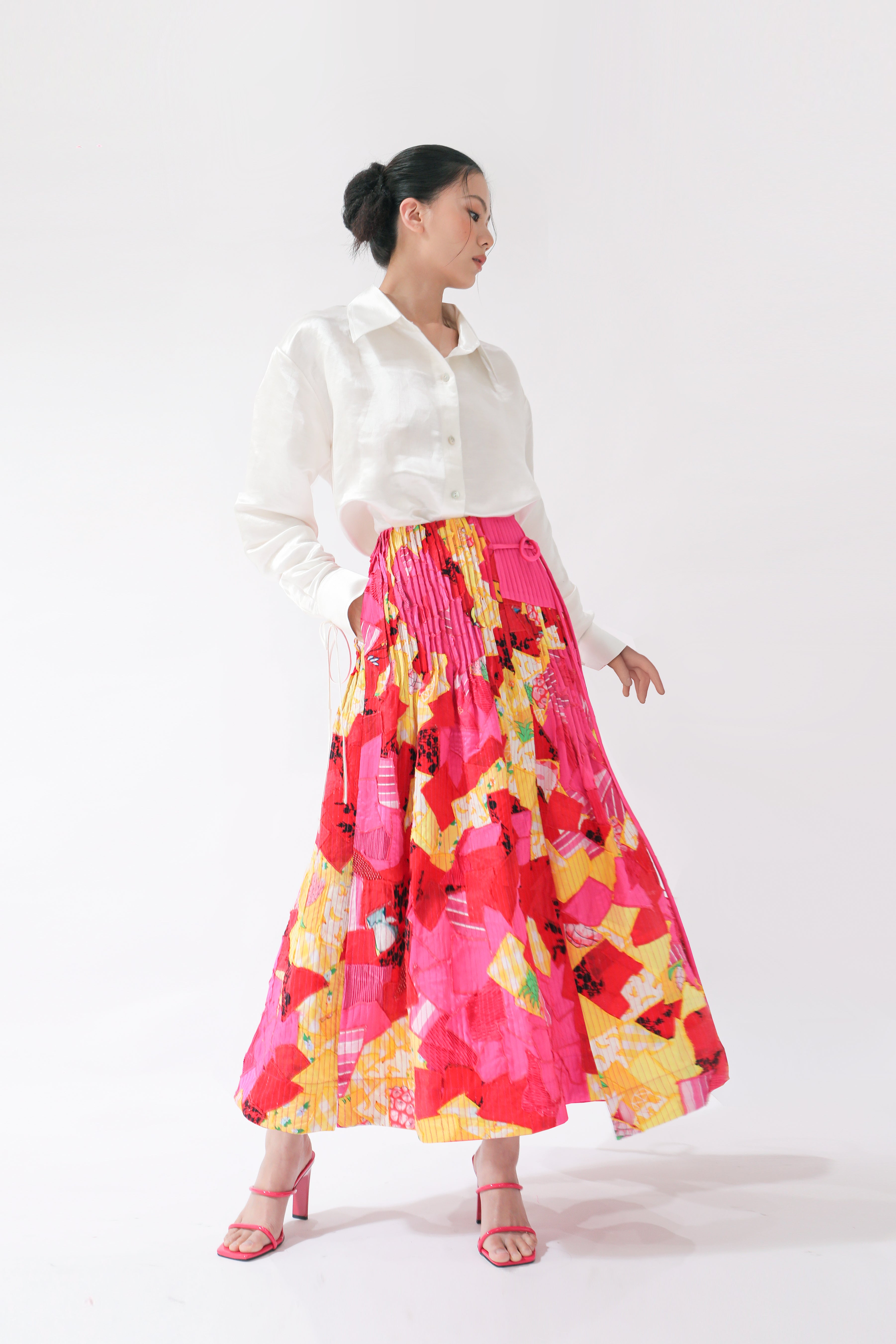 March Flower Midi Skirt