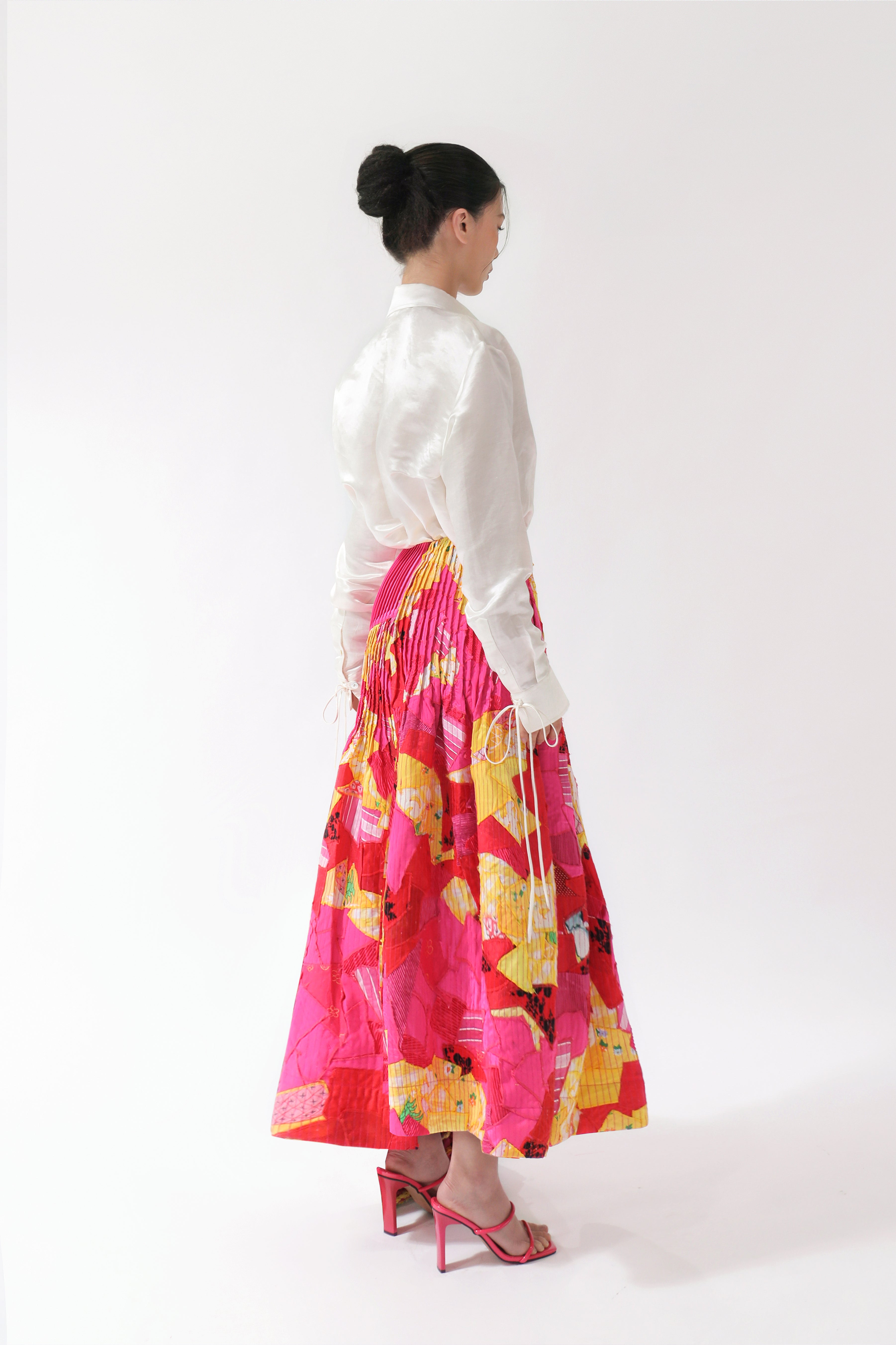 March Flower Midi Skirt