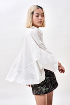 White Coral Crop Top