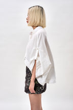 White Coral Crop Top