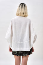 White Coral Crop Top