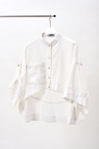 White Coral Crop Top