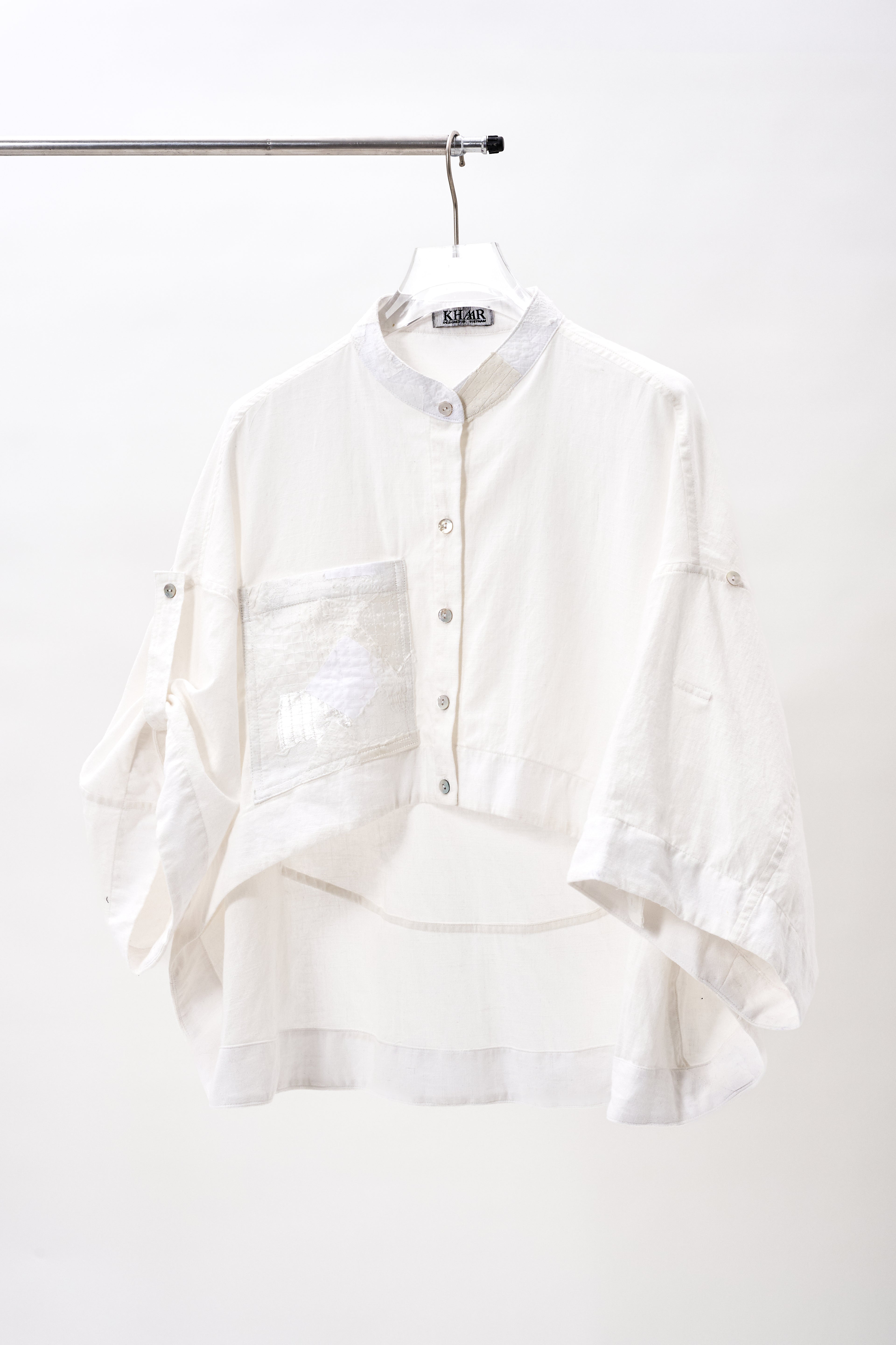 White Coral Crop Top