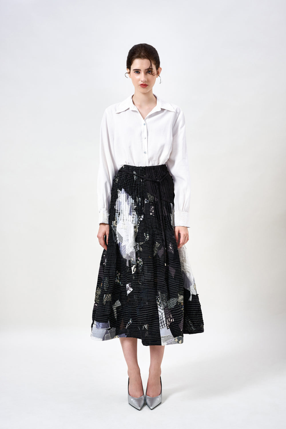 March Flower Midi Skirt