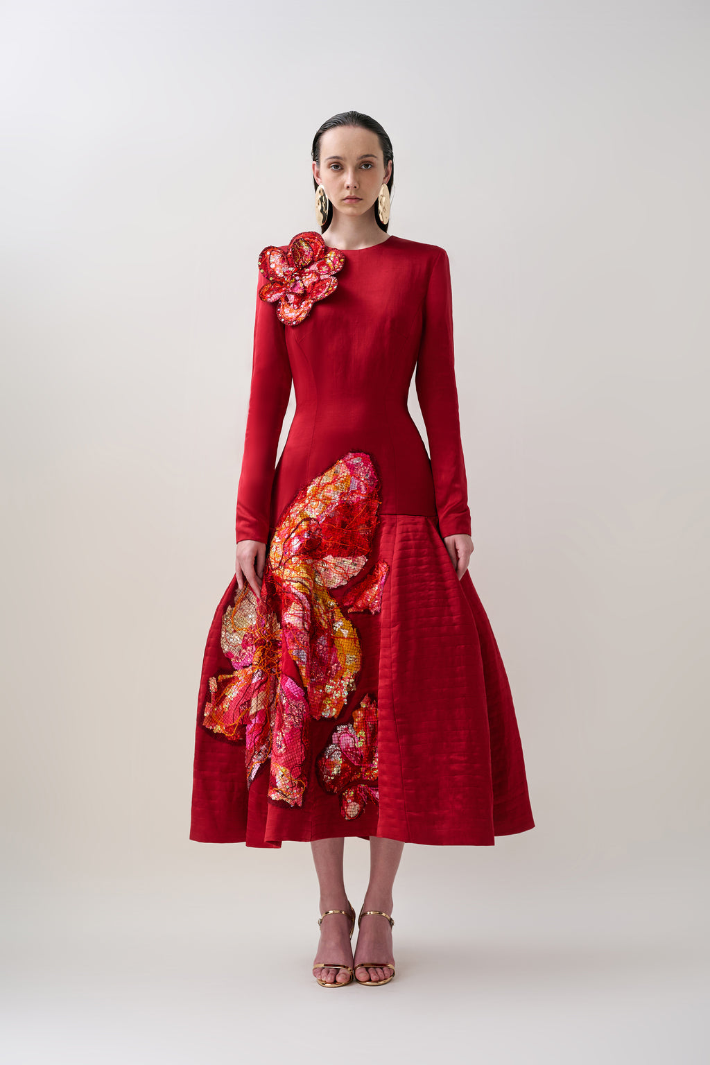 (PRE-ORDER) Carmen Low Waist Midi Dress