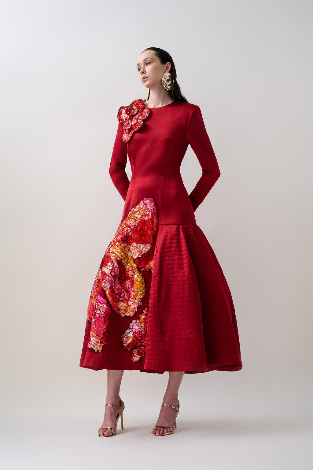 (PRE-ORDER) Carmen Low Waist Midi Dress