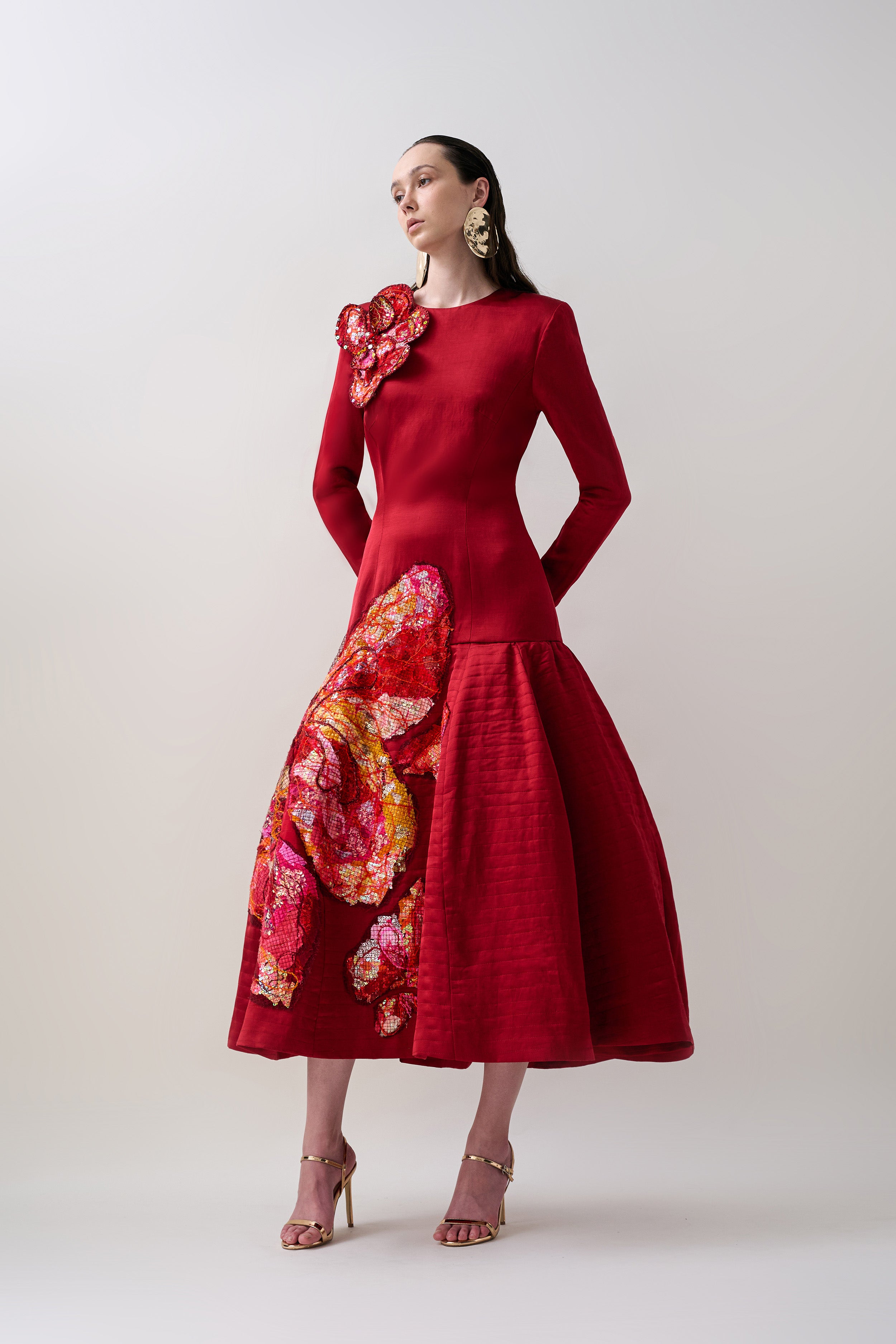(PRE-ORDER) Carmen Low Waist Midi Dress