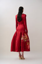 (PRE-ORDER) Carmen Low Waist Midi Dress