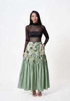 Scrap Midi Skirt