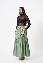 Scrap Midi Skirt