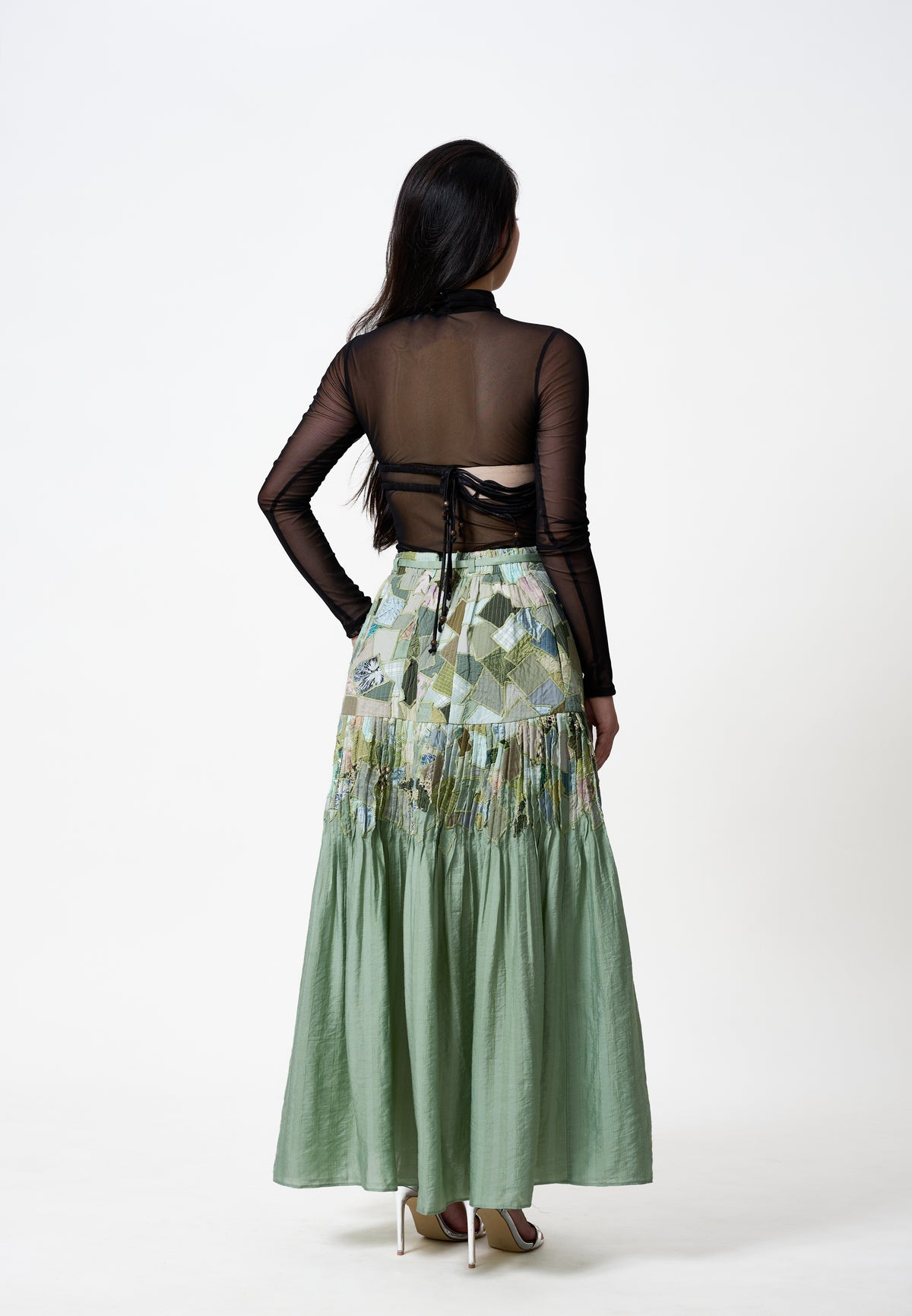 Scrap Midi Skirt