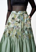 Scrap Midi Skirt