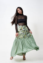 Scrap Midi Skirt