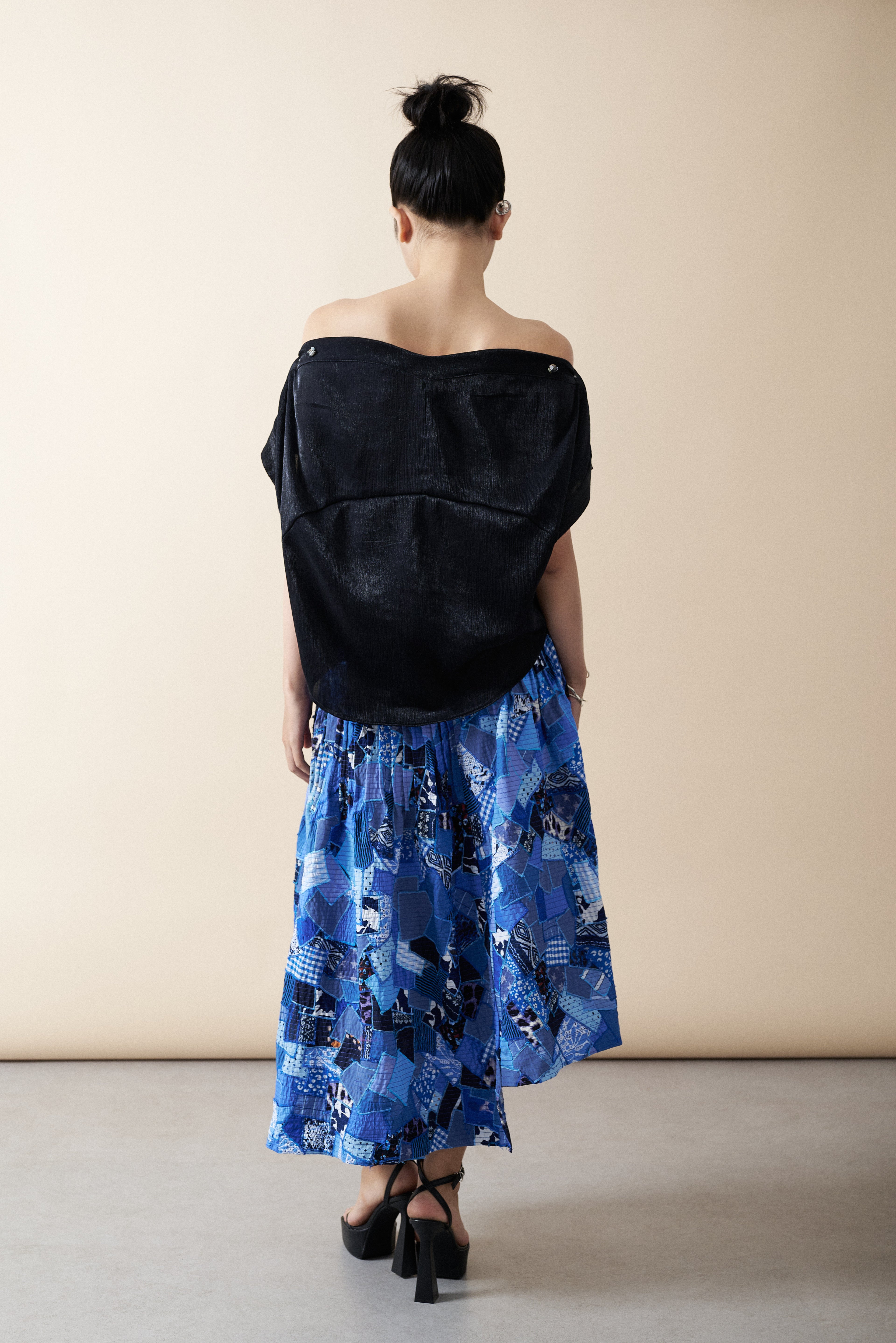 (PRE-ORDER)  Love of Blue Midi Skirt