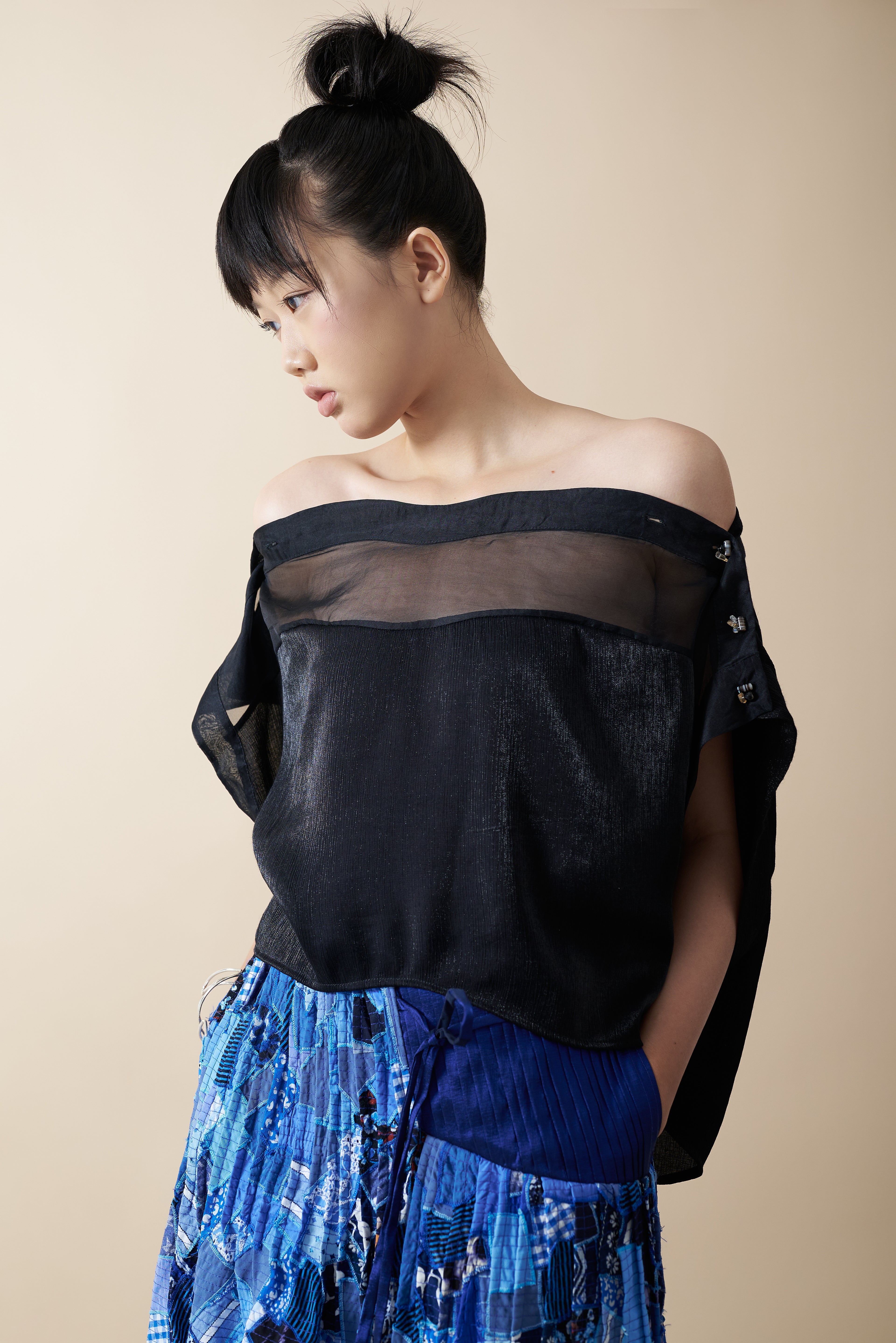 (PRE-ORDER)  Love of Blue Midi Skirt