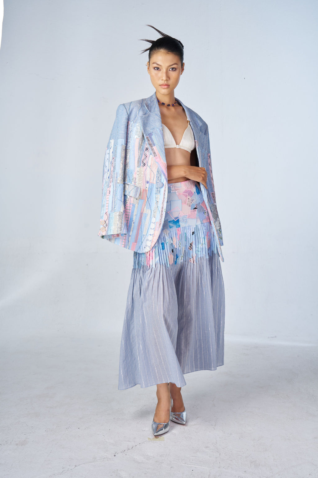 Scrap Midi Skirt