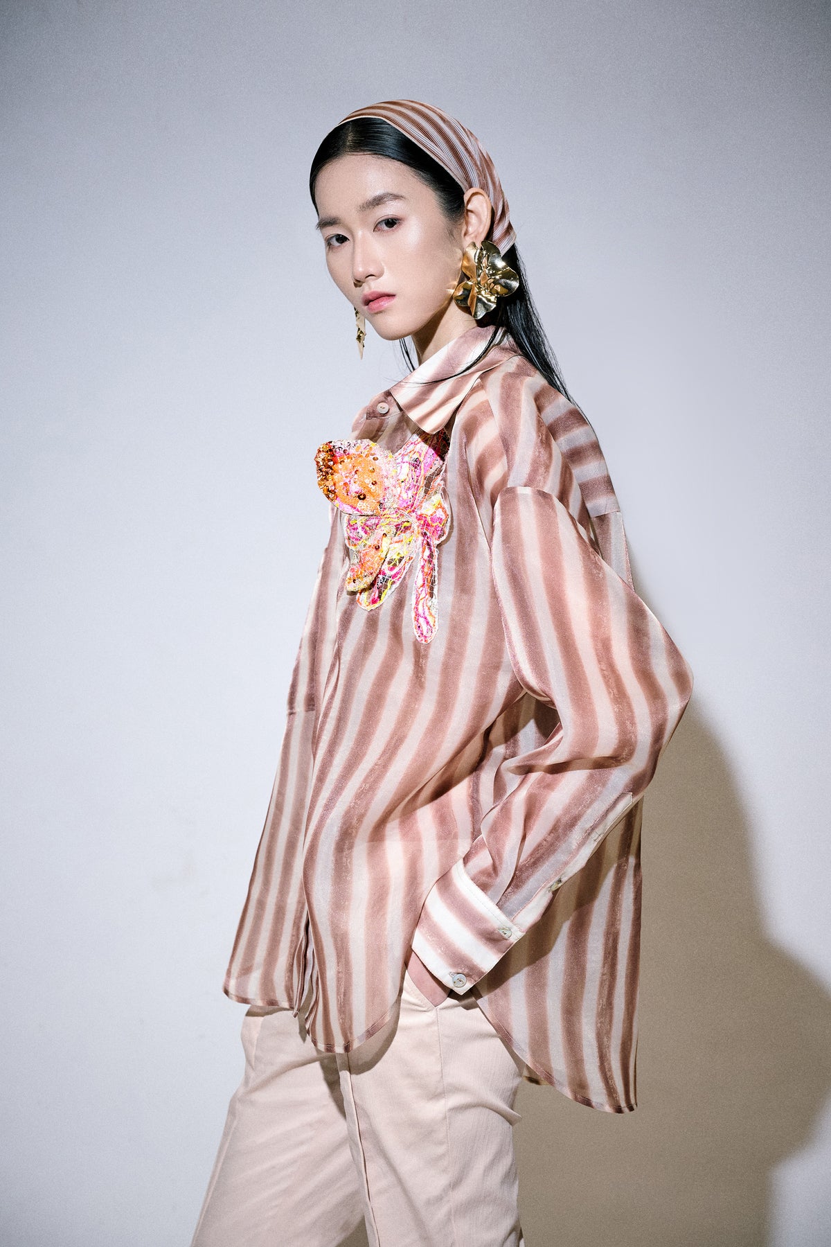 Art-Deco Flower Overshirt – KHAAR