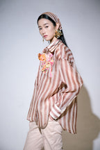 (PRE-ORDER) Art-Deco Flower Overshirt