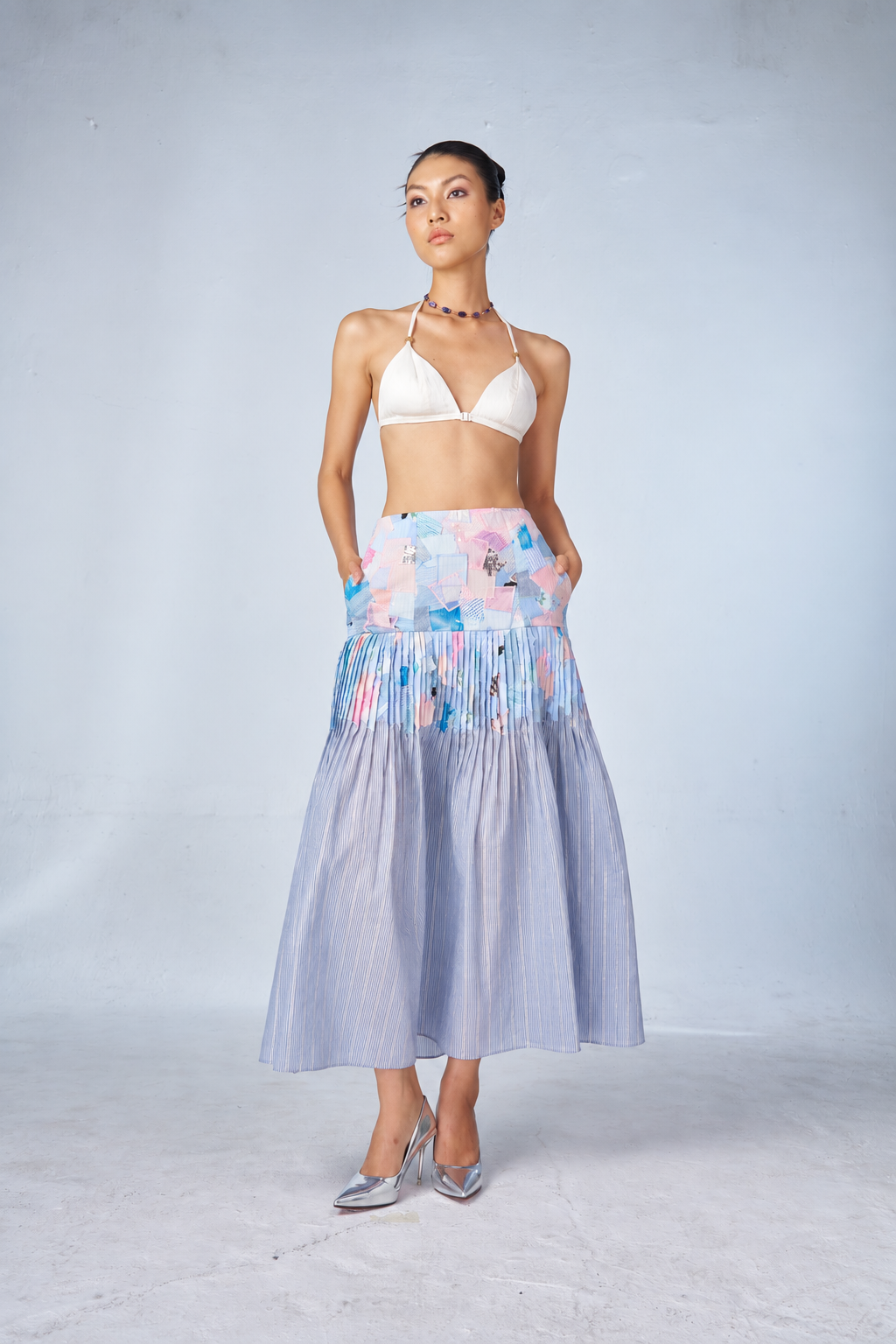 Scrap Midi Skirt